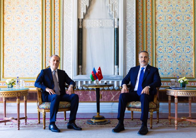 Ceyhun Bayramov İstanbulda Hakan Fidanla görüşdü - FOTO 