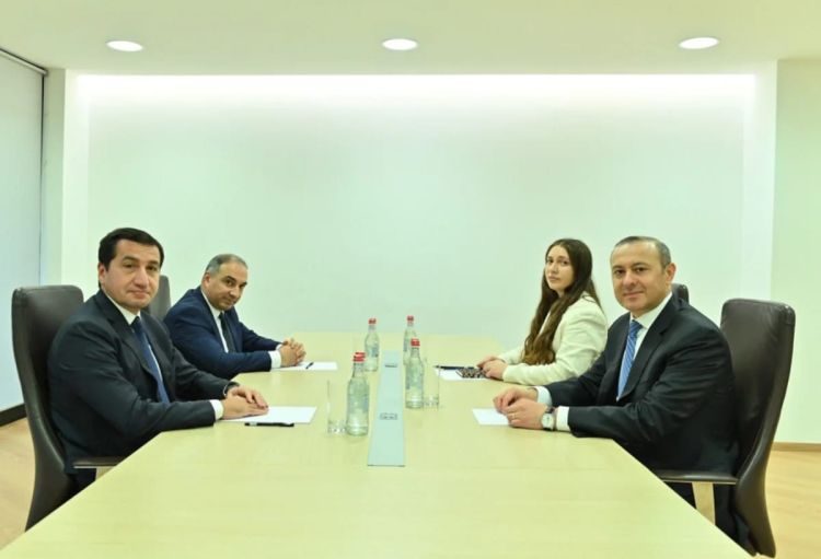 Hikmət Hacıyev ilə Armen Qriqoryan Ermənistanın Dilican şəhərində görüşüb