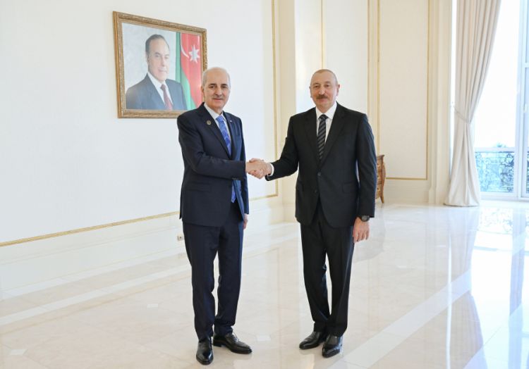 Prezident İlham Əliyev Numan Kurtulmuşu qəbul edib - FOTO 