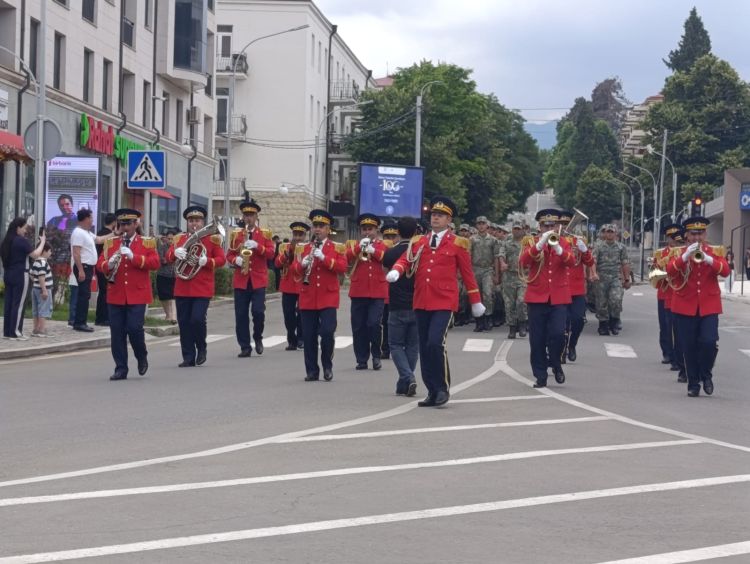Xankəndi şəhərində hərbçilərin yürüşü keçirilib - FOTO 