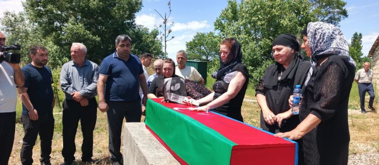 İtkin-şəhid Yarməmməd Nuriyev Xaçmazda dəfn olunub - FOTO 