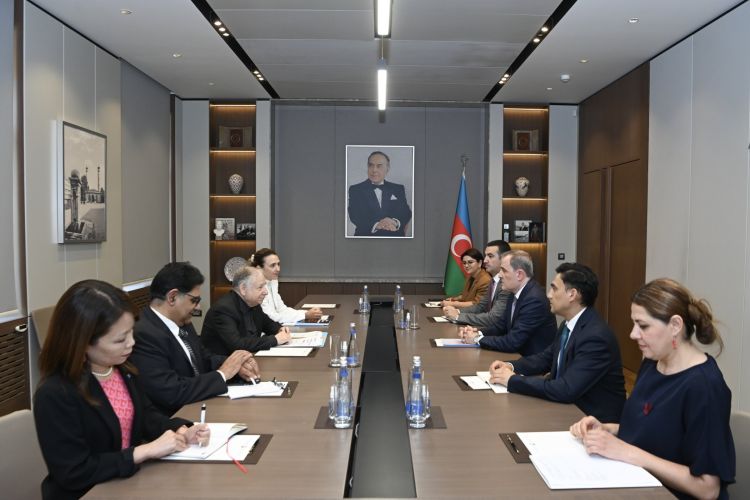 Ceyhun Bayramov BMT-nin xüsusi elçisi ilə görüşüb 