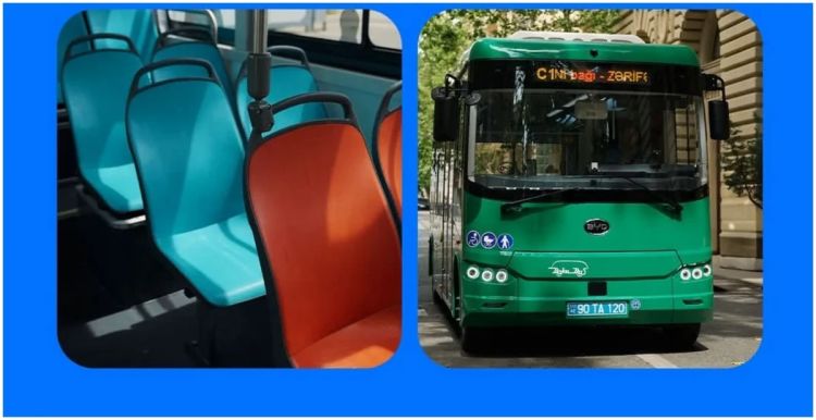 Bakıda pulsuz elektrik avtobusları fəaliyyətə başladı - FOTO 