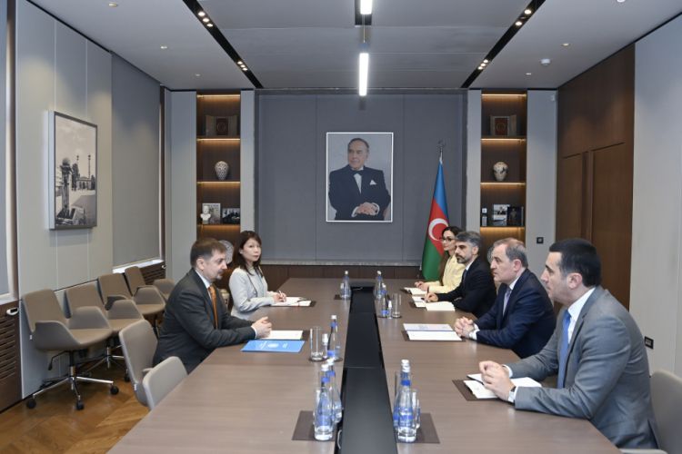 Ceyhun Bayramov və Dmitro Şlapaçenko arasında görüş keçirilib - FOTO 