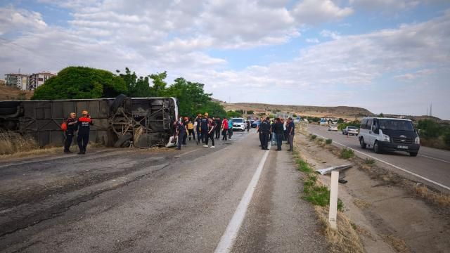 Türkiyədə sərnişin avtobusu aşıb: 41 yaralı