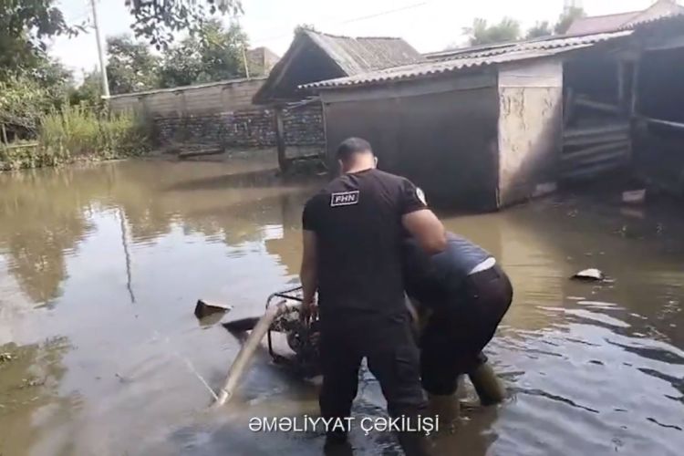 FHN: Zaqatala, Balakən və Ağstafada su dolmuş yerlərdə tədbirlər görülür - VİDEO