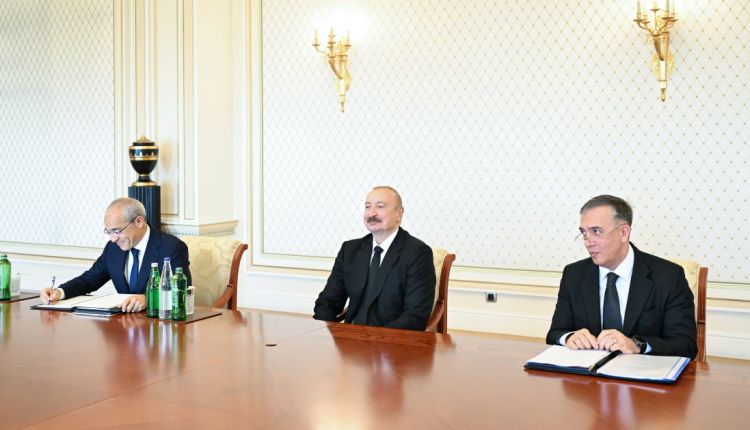 İlham Əliyev bir sıra beynəlxalq qurumların rəhbər şəxslərini qəbul edib - FOTO 