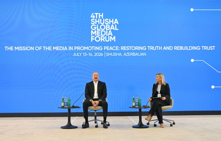 Prezident IV Şuşa Qlobal Media Forumunun açılışında iştirak edir - FOTO/VİDEO
