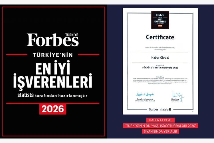 Forbes-in siyahısı açıqlandı: Haber Global "Türkiyənin Ən Yaxşı İşəgötürənləri 2026" sırasında