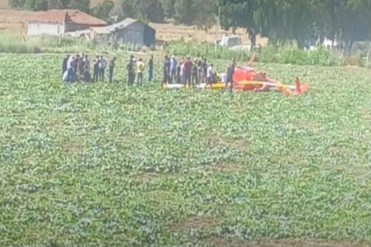 Ankarada təlim helikopteri qəzaya uğrayıb