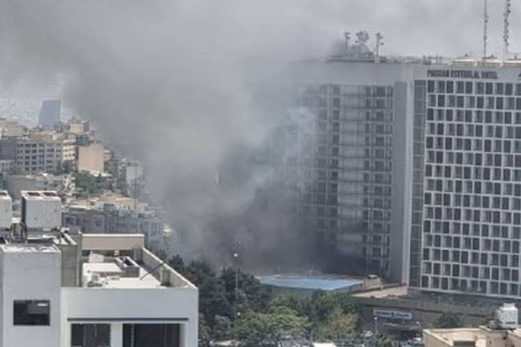 Tehranın İstiqlal hotelində yanğın baş verib, 7 nəfər tüstüdən zəhərlənib