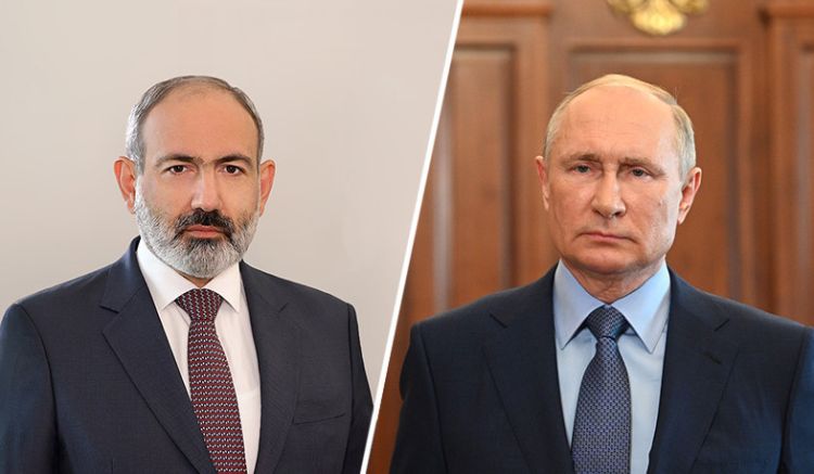 Putinlə Paşinyan arasında telefon danışığı olub