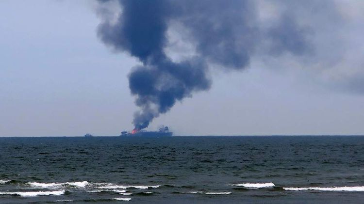 Norveçdə sulfat turşusu daşıyan tankerdə partlayış baş verib