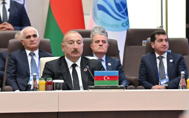 Prezident "ŞƏT plyus" formatında görüşdə çıxış edib