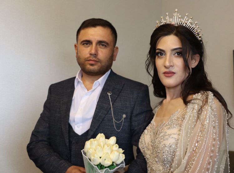 Xocalının Seyidbəyli kəndində ilk toy. 44 günlük Vətən müharibəsi iştirakçısı ailə qurur - FOTO