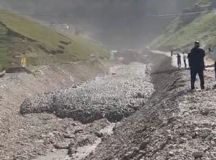 Qusarda yenidən palçıq və lil axını müşahidə olunub - FOTO 
