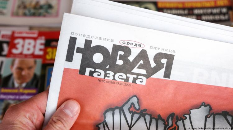 "Novaya Qazeta" Rusiyada xarici agent elan edildi