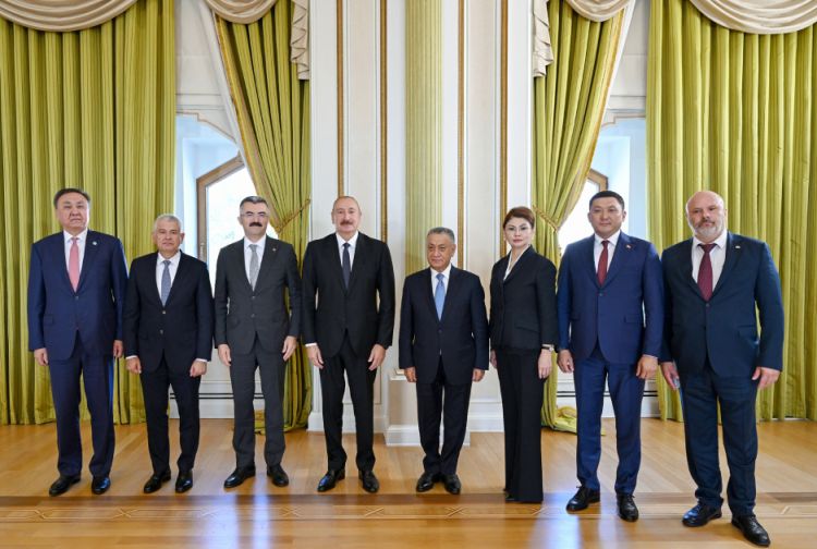 İlham Əliyev TDT-yə üzv ölkələrin təhlükəsizlik üzrə rəhbər şəxslərini qəbul edib - FOTO 