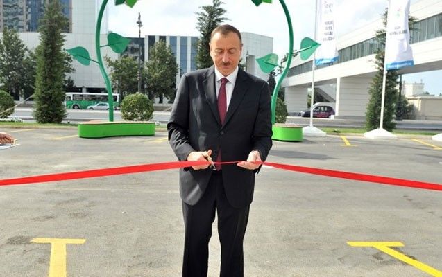İlham Əliyev "Meysari Grand Hotel & SPA" kompleksinin açılışını edib