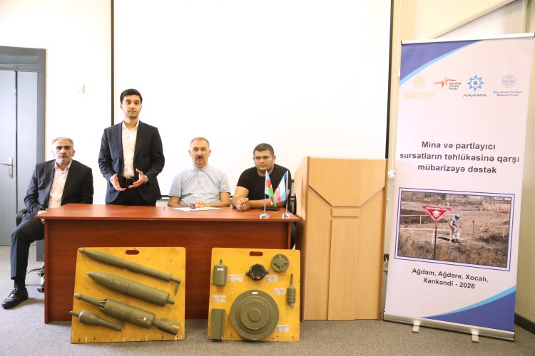 Xocalıda mina təhlükəsinə dair maarifləndirmə tədbirləri keçirilib - FOTO 