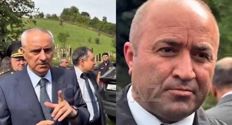 İcra başçısı məmuru qəbiristanlıqda danladı: “Camaatın ağzından vurmayın” - VİDEO