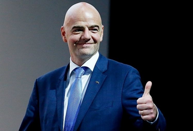 Canni İnfantino Azərbaycana gəlib