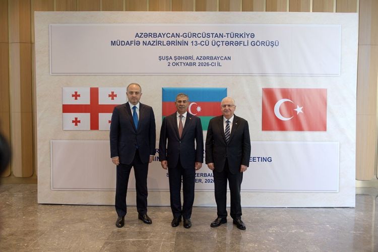 Şuşada Azərbaycan, Türkiyə və Gürcüstan müdafiə nazirlərinin üçtərəfli görüşü keçirilib - FOTO - VİDEO
