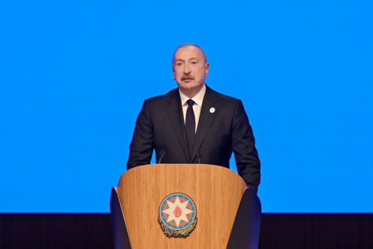 Prezident İlham Əliyevin sosial media hesablarında Yeni Azərbaycan Partiyasının VIII Qurultayında iştirakına dair videoçarx paylaşılıb