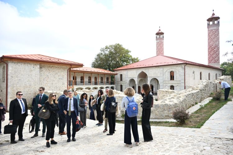 Avropa İttifaqı Şurasının üzvləri Şuşada olublar - FOTO