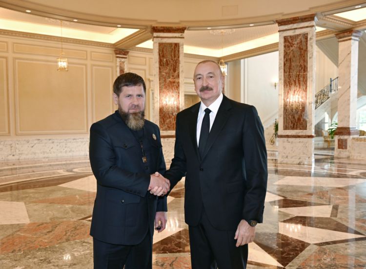 Prezident İlham Əliyev Ramzan Kadırovu qəbul edib - FOTO 
