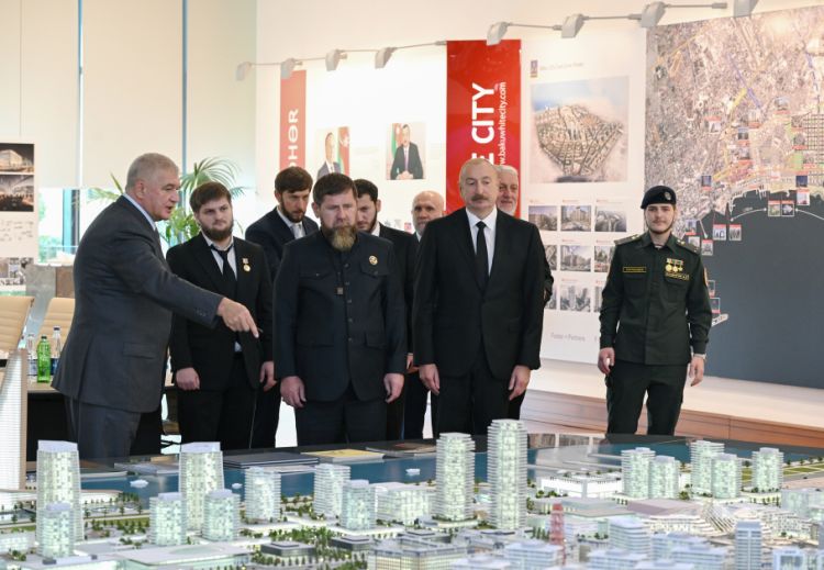 İlham Əliyev və Ramzan Kadırov “Bakı Ağ Şəhər”də olublar - FOTO 
