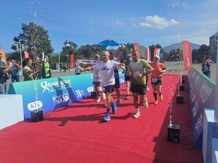 Qəbələdən start götürən Ultramarafon Xankəndində başa çatıb - FOTO
