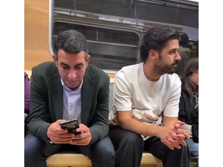 Əmrahın oğlu Bakı metrosundan paylaşım etdi - VİDEO