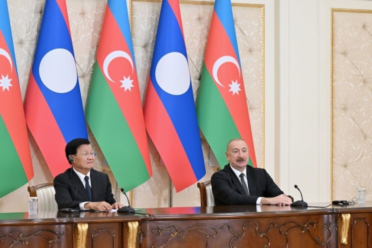 Prezidentin sosial şəbəkə hesablarında Laos Prezidentinin Azərbaycana səfəri ilə bağlı videoçarx paylaşılıb