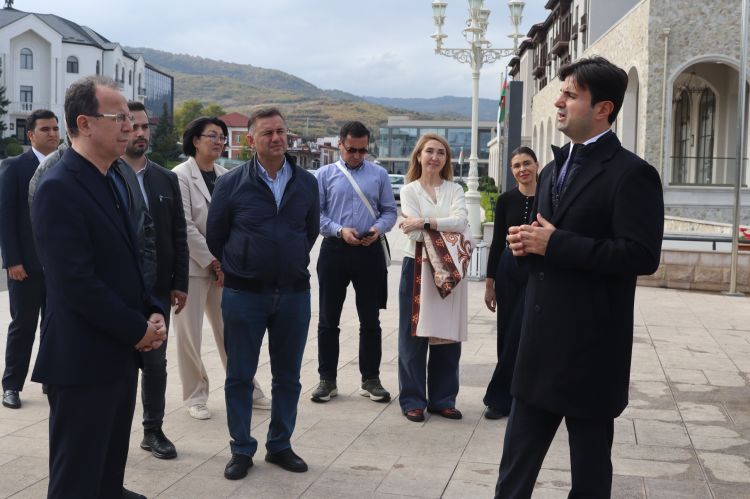 TÜRK-AY Təşkilatının nümayəndə heyəti Xankəndidə səfərdədir.- FOTO