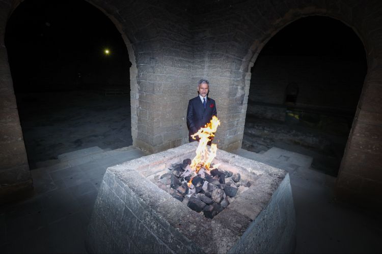 Cayşankar Atəşgah məbədini ziyarət edib - FOTO 